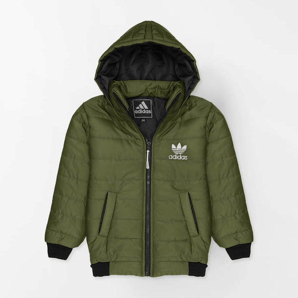 Kids Puffer Olive